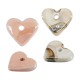 Enameled Ceramic Pendant Heart 23x20mm Ø3.2mm