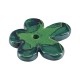 Ciondolo in Ceramica a Forma di Fiore Verde con Smalto 50 mm Ø4,5 mm
