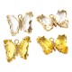 Brass Butterfly Setting with Glass Stone 20x15mm