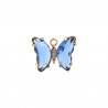 Bleu transparent / Doré