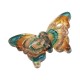 Murano Style Glass Pendant Butterfly 29x45mm