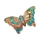 Pendentif Papillon en Verre de Style Murano 29 x 45 mm