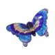 Murano Style Glass Pendant Butterfly 29x45mm