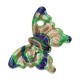 Pendentif Papillon en Verre de Style Murano 29 x 45 mm