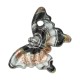 Pendentif Papillon en Verre de Style Murano 29 x 45 mm