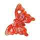 Murano Style Glass Pendant Butterfly 29x45mm
