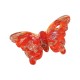 Murano Style Glass Pendant Butterfly 29x45mm