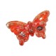 Murano Style Glass Pendant Butterfly 29x45mm