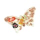 Pendentif Papillon en Verre de Style Murano 29 x 45 mm