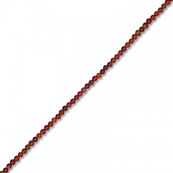 Fancy Agate Red Ball 2mm (40cm length-200pcs)
