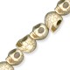 Howlite 3D Skull 14x17mm (40cm length-23pcs)