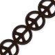 Passante di Howlite Segno della Pace 25mm (~16pz/filo)
