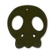 Colgante de Howlita con forma de Calavera 54 x 49 mm