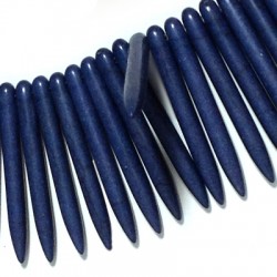 Passante di Howlite Dente 45mm (~100pz/filo)