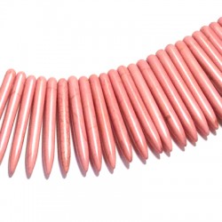 Passante di Howlite Dente 45mm (~100pz/filo)