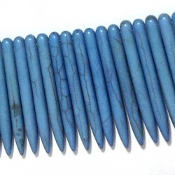 Passante di Howlite Dente 45mm (~100pz/filo)