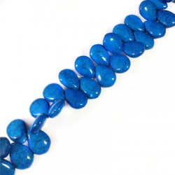 Charm in Howlite Goccia 10x14mm (~71pz/filo)