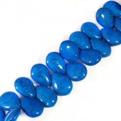 Charm in Howlite Goccia 13x18mm (~52pz/filo)