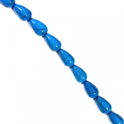 Passante in Howlite Goccia 10x17mm (~26pz/filo)