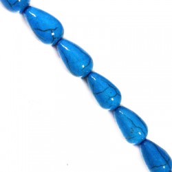 Passante in Howlite Goccia 12x27mm (~16pz/filo)