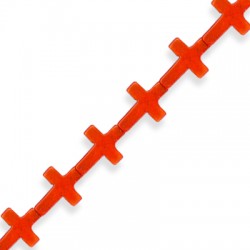 Passante di Howlite Croce 12x16mm (~20pz/filo)
