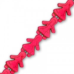 Passante di Howlite Bimba 23x16mm (~18pz/filo)