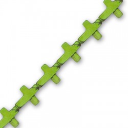 Croix Coulissante en Howlite 13 x 18 mm (Environ 24 Pièces)
