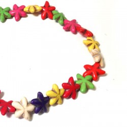 Passante in Howlite Stella Marina 20mm (~40cm/filo)