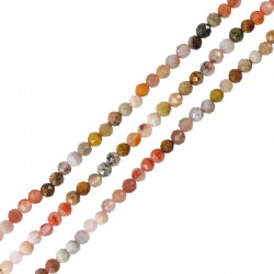 Ημιπολύτιμη Χάντρα Πολυεδρική ~4mm Ø0.5mm (~105τμχ)
