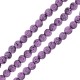 Perle de lave Ronde Violet Clair (~8 mm Ø~0.6 mm (~46 Pièces)