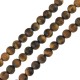 Μάτι Τίγρης Χάντρα Στρογγυλή (~6mm Ø0.8mm (~62τμχ)