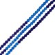 Γυάλινη Χάντρα Κρυσταλλάκι Πολυεδρική 3mm Ø0.5mm (~128τμχ)