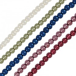 Perle de Verre Ronde 10 mm (~42 Pièces) Ø1.4 mm