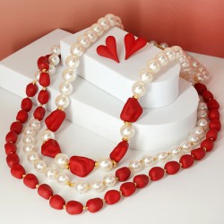 Glass Pearl Bead Round 10mm (~42pcs) Ø1.4mm