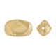 Perla Acrilica Placcata UV Irregolare 20X26.7 Mm/15.5 mm Ø2.7 mm