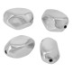 Ακρυλική Χάντρα UV Plated Ακανόνιστη 20x26.7mm/15.5mm Ø2.7mm