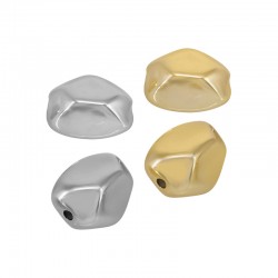 Perla Acrilica Placcata UV Irregolare 15X20 Mm/14 mm Ø2.4 mm