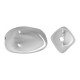 Acrylic Bead UV Plated Irregular 15x20mm/14mm Ø2.4mm