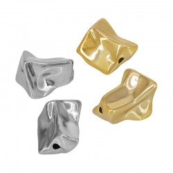 Entrepieza de Acrílico UV Irregular 18x20.5mm/17.6mm Ø2.7mm