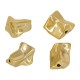 Acrylic Bead UV Plated Irregular 18x20.5mm/17.6mm Ø2.7mm
