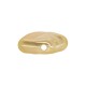 Perle Acrylique Plaquée UV Irrégulière 15.3 x 16.4 Mm/6.7 mm Ø1.7 mm