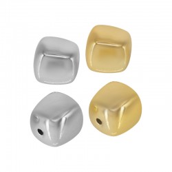 Ακρυλική Χάντρα UV Plated Ακανόνιστη 16x17.2mm Ø2.6mm