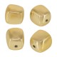 Acrylic Bead UV Plated Irregular 16x17.2mm Ø2.6mm