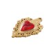 Enameled Stainless Steel 304 Pendant Heart 19x26.5mm