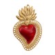 Enameled Stainless Steel 304 Pendant Heart 25x40mm