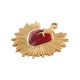 Ciondolo a Forma di Cuore in Acciaio Inossidabile 304 Smaltato 26.5X30 mm