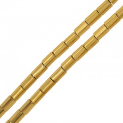 Αιματίτης Χάντρα Σωληνάκι 4x6mm Ø0.6mm (~64τμχ)