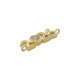 Conector de la Suerte de Zamak «26» con Circonita de 16 mm