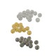 Resin Bead Round with Glitter 8mm Ø1.7mm