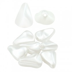 Perle ABS Irrégulière en Forme de Goutte 19 x 13 mm Ø 1.2 mm
